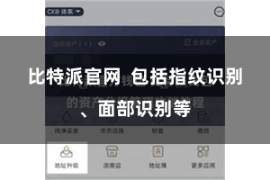 比特派官网 包括指纹识别、面部识别等