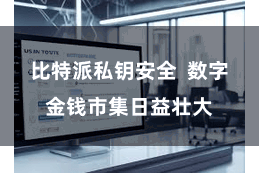 比特派私钥安全  数字金钱市集日益壮大