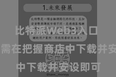 比特派Web3入口  用户只需在把握商店中下载并安设即可